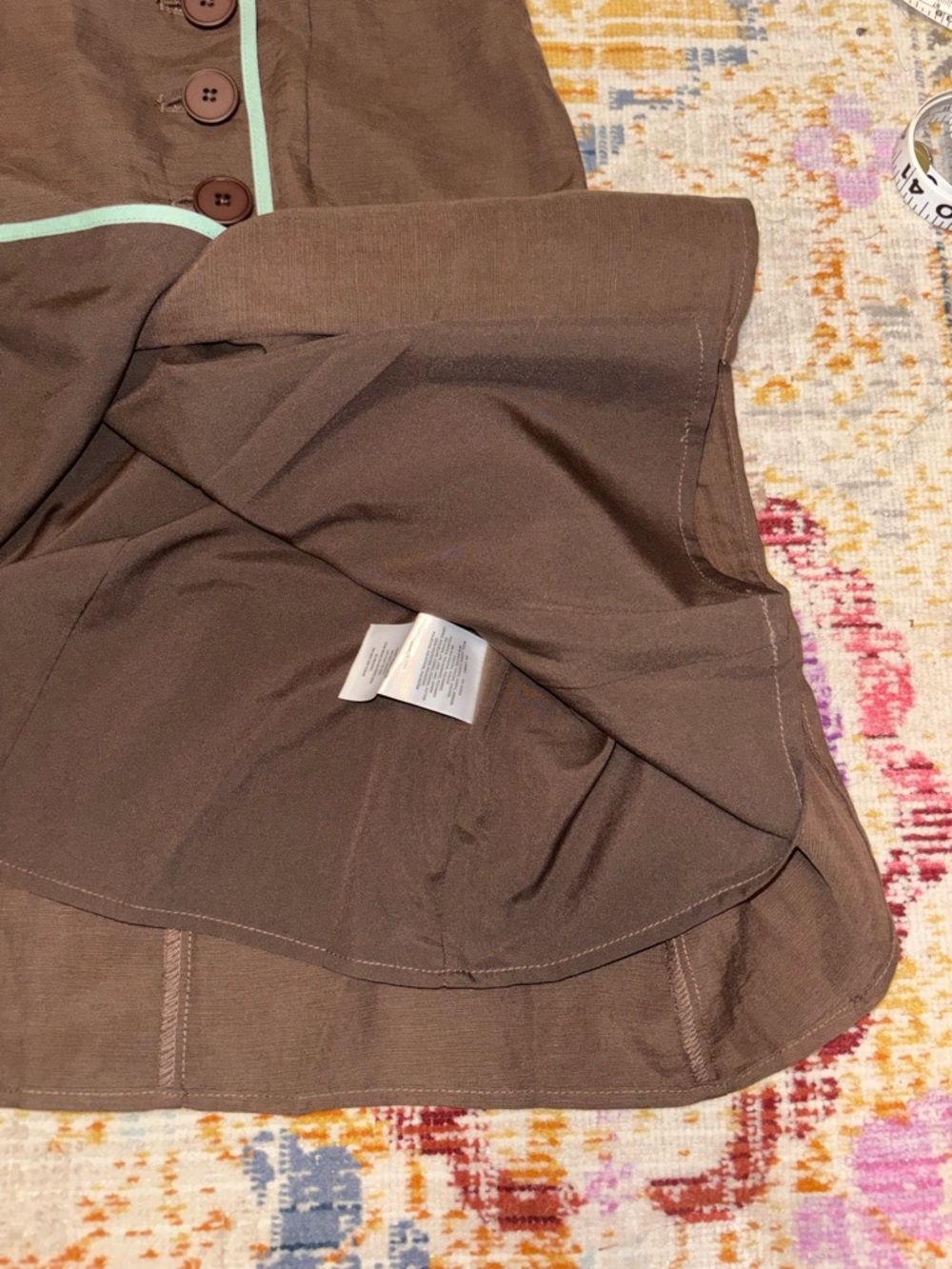 Anthropologie Mare Mare Asymmetric Button Mini Dress - Picture 7 of 9
